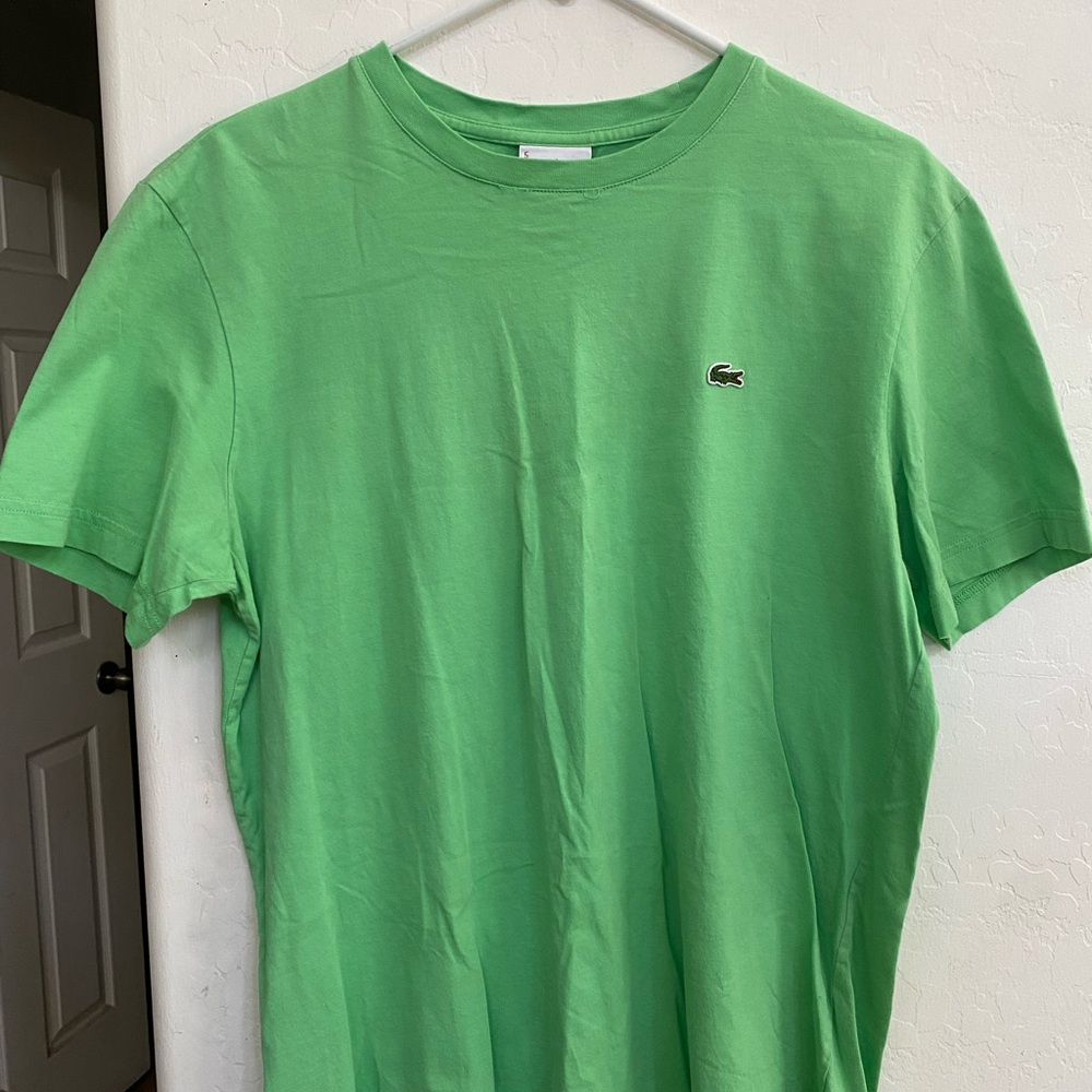 Lacoste Green Short Sleeve Tee Classic Cotton